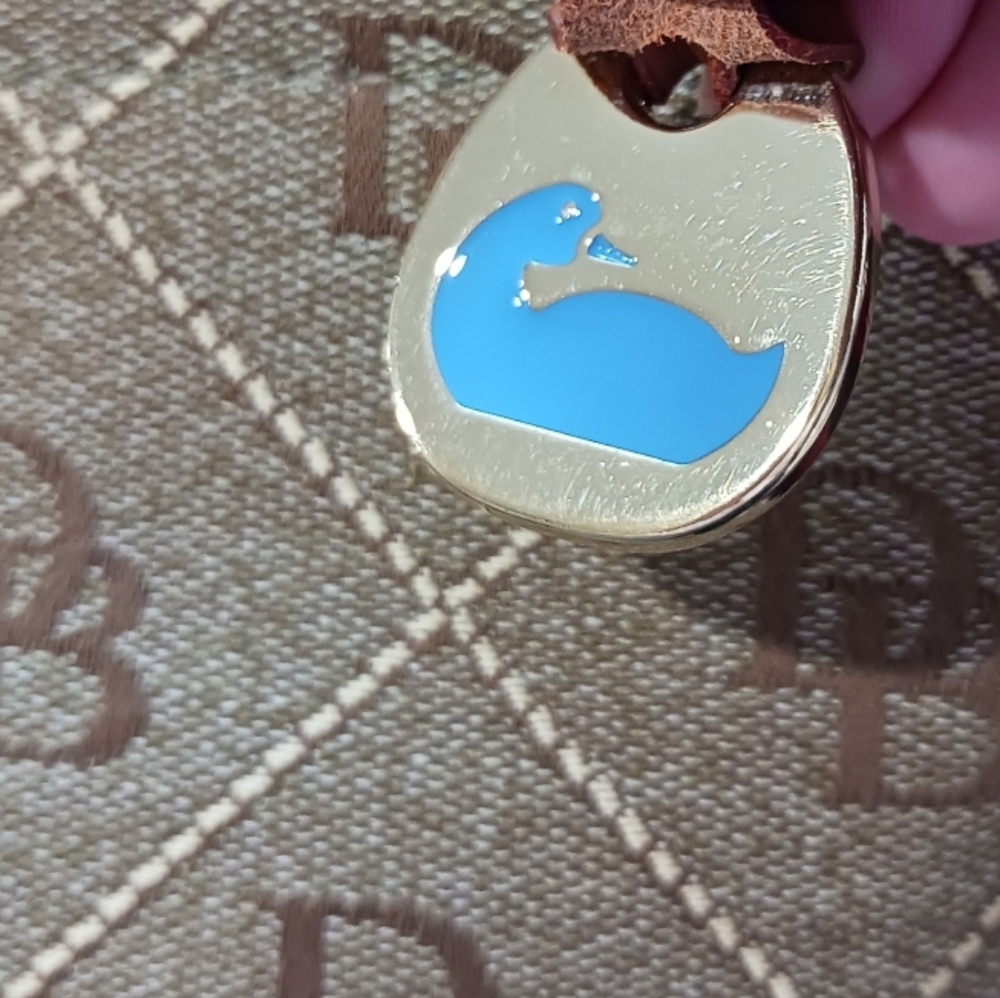 Dooney & Bourke Tassel Bucket Bag Duck Charm - Picture 5 of 12